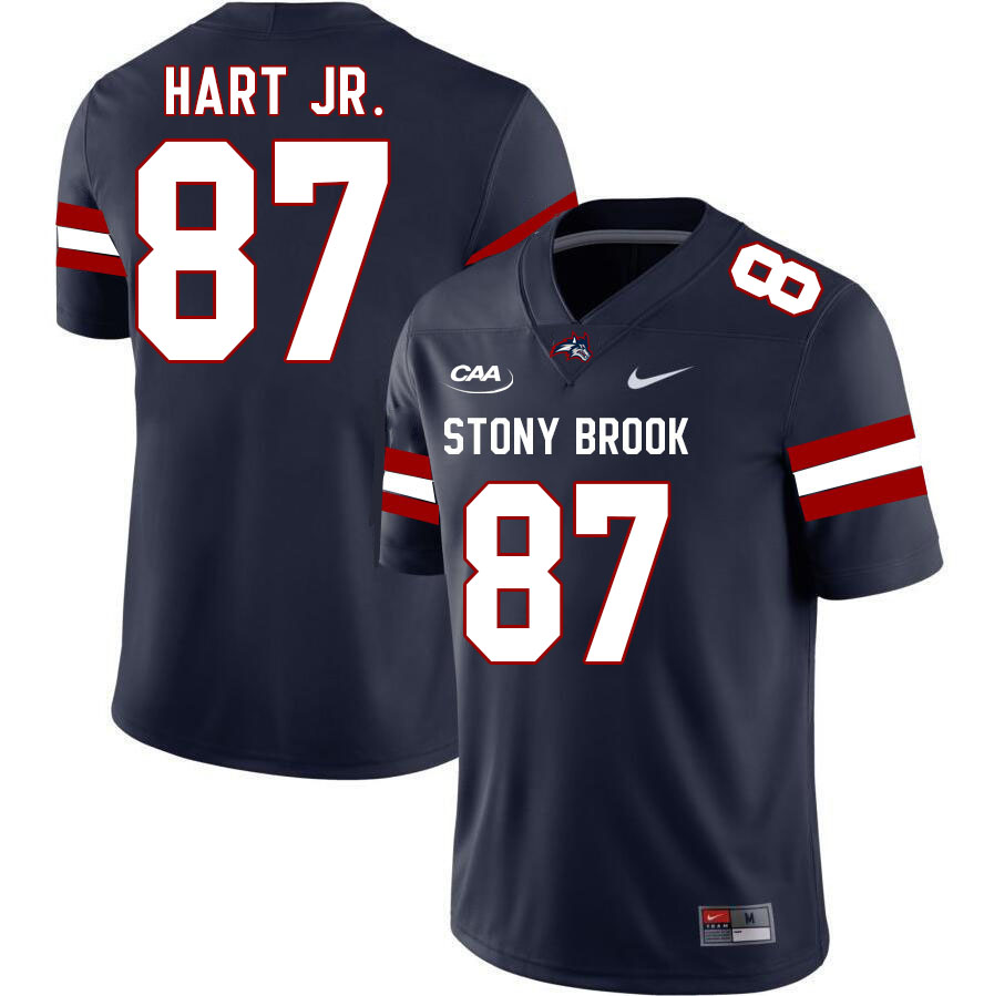 Stony Brook Seawolves #87 Rahmon Hart Jr. College Football Jerseys Stitched Sale-Navy
